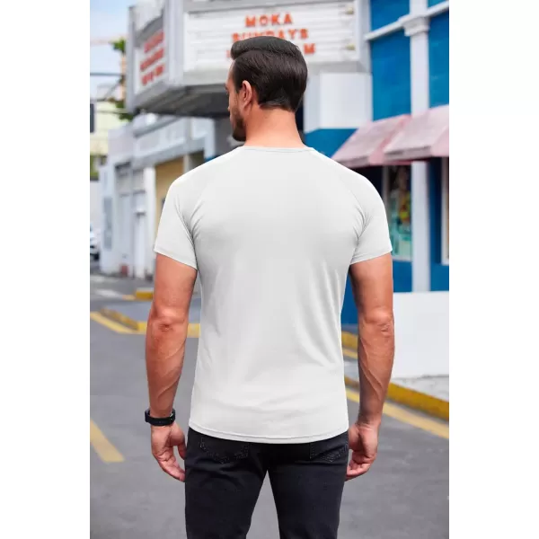 COOFANDY Men's 3 Pack Workout T Shirts Short Sleeve Gym Bodybuilding Muscle Shirts Base Layer Fitness Tee Tops