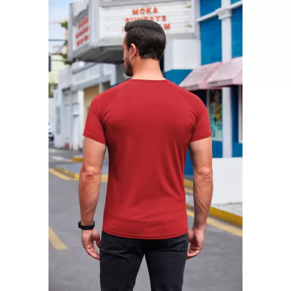 COOFANDY Men's 3 Pack Workout T Shirts Short Sleeve Gym Bodybuilding Muscle Shirts Base Layer Fitness Tee Tops