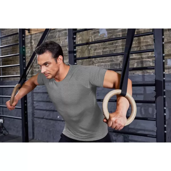 COOFANDY Men's 3 Pack Workout T Shirts Short Sleeve Gym Bodybuilding Muscle Shirts Base Layer Fitness Tee Tops