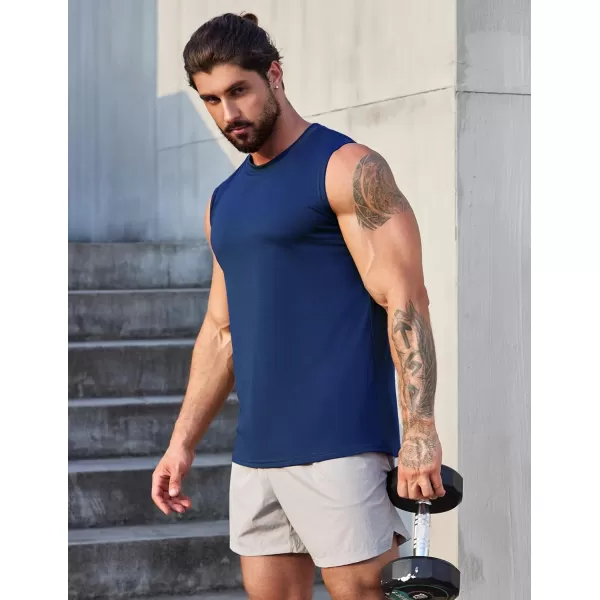 COOFANDY Men's 3 Pack Workout Tank Tops Gym Muscle Tee Bodybuilding Fitness Sleeveless T Shirts