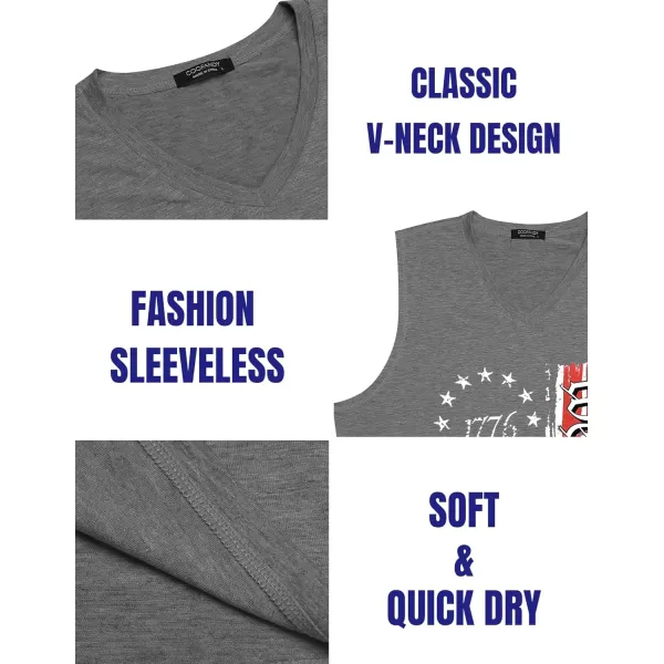 COOFANDY Men's 3 Pack Workout Tank Tops Gym Sleeveless Shirts V Neck Bodybuilding Muscle Tee Shirt