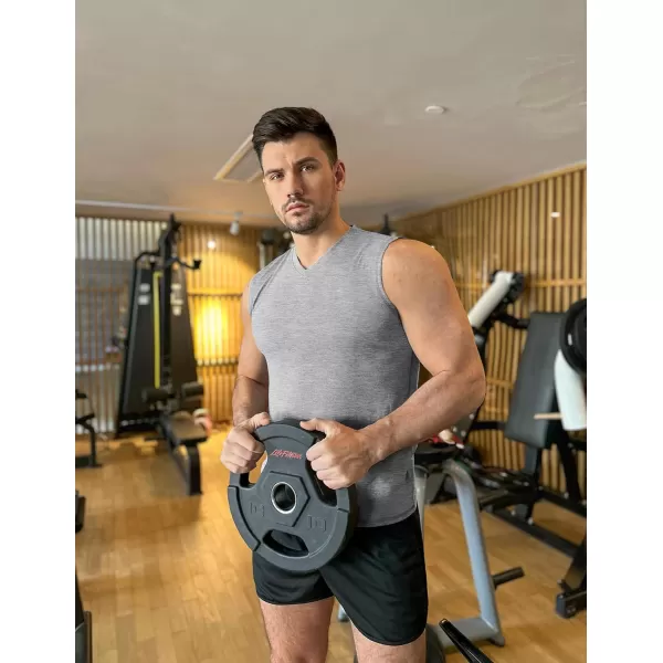 COOFANDY Men's 3 Pack Workout Tank Tops Gym Sleeveless Shirts V Neck Bodybuilding Muscle Tee Shirt
