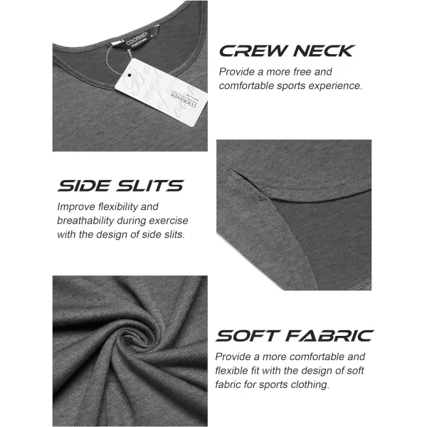 COOFANDY Men's 3 Pack Workout Tank Tops Sleeveless Gym Shirts Bodybuilding Fitness Muscle Tee Shirts