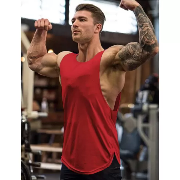 COOFANDY Men's 3 Pack Workout Tank Tops Sleeveless Gym Shirts Bodybuilding Fitness Muscle Tee Shirts