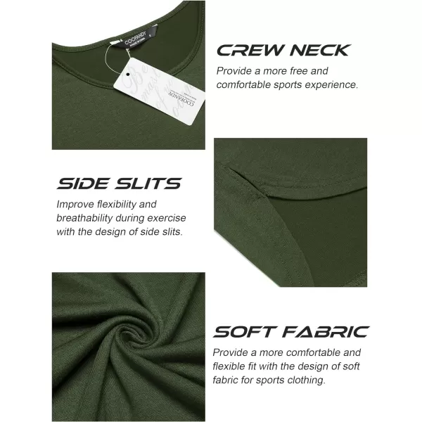 COOFANDY Men's 3 Pack Workout Tank Tops Sleeveless Gym Shirts Bodybuilding Fitness Muscle Tee Shirts