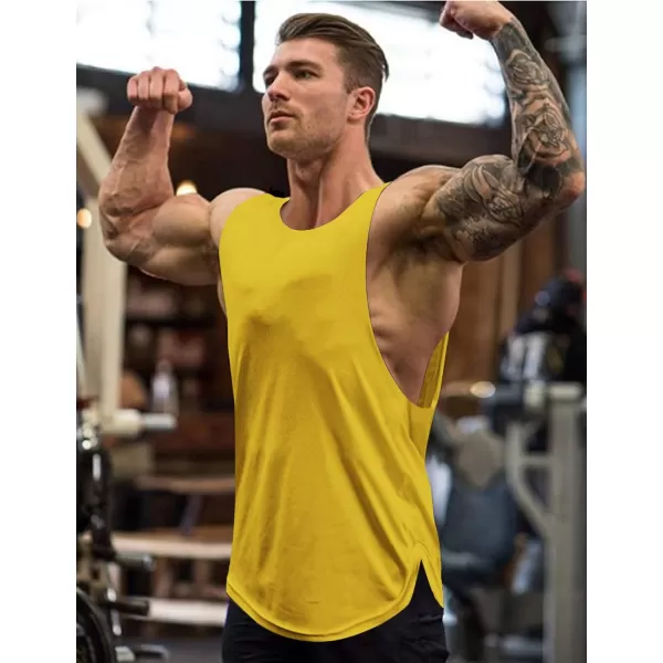 COOFANDY Men's 3 Pack Workout Tank Tops Sleeveless Gym Shirts Bodybuilding Fitness Muscle Tee Shirts