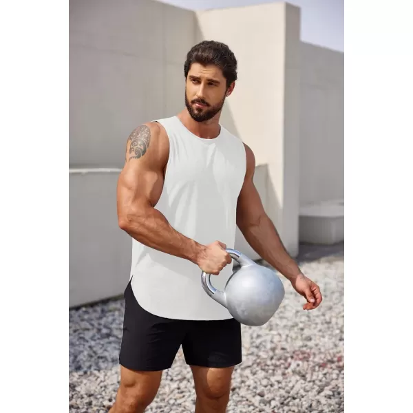 COOFANDY Men's 3 Pack Workout Tank Tops Sleeveless Gym Shirts Bodybuilding Fitness Muscle Tee Shirts