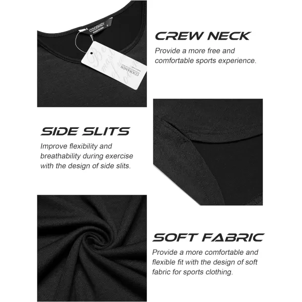 COOFANDY Men's 3 Pack Workout Tank Tops Sleeveless Gym Shirts Bodybuilding Fitness Muscle Tee Shirts