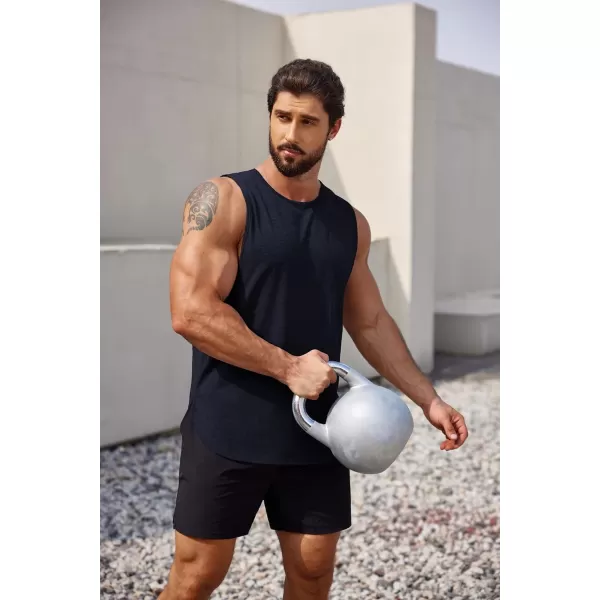 COOFANDY Men's 3 Pack Workout Tank Tops Sleeveless Gym Shirts Bodybuilding Fitness Muscle Tee Shirts
