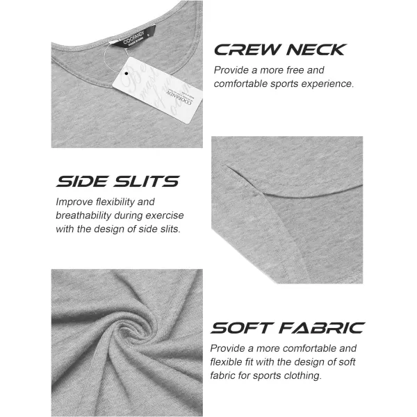 COOFANDY Men's 3 Pack Workout Tank Tops Sleeveless Gym Shirts Bodybuilding Fitness Muscle Tee Shirts