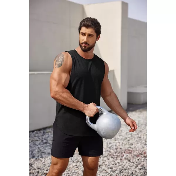COOFANDY Men's 3 Pack Workout Tank Tops Sleeveless Gym Shirts Bodybuilding Fitness Muscle Tee Shirts