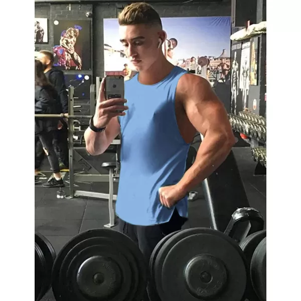COOFANDY Men's 3 Pack Workout Tank Tops Sleeveless Gym Shirts Bodybuilding Fitness Muscle Tee Shirts