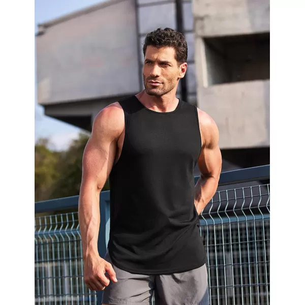 COOFANDY Men's 3 Pack Workout Tank Tops Sleeveless Gym Shirts Bodybuilding Fitness Muscle Tee Shirts