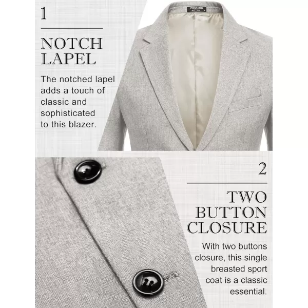 COOFANDY Men's Blazer Casual Slim Fit Sport Coats Two Button Lightweight Suit Jacket