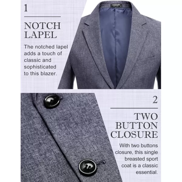 COOFANDY Men's Blazer Casual Slim Fit Sport Coats Two Button Lightweight Suit Jacket