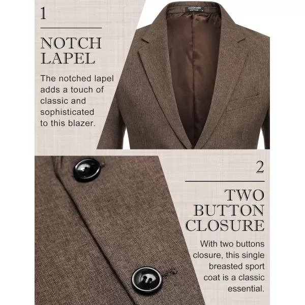 COOFANDY Men's Blazer Casual Slim Fit Sport Coats Two Button Lightweight Suit Jacket