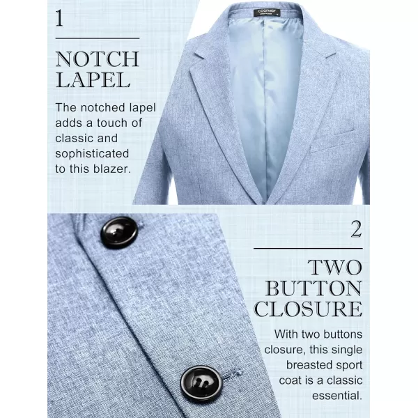 COOFANDY Men's Blazer Casual Slim Fit Sport Coats Two Button Lightweight Suit Jacket