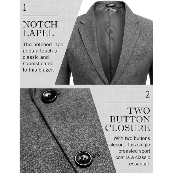 COOFANDY Men's Blazer Casual Slim Fit Sport Coats Two Button Lightweight Suit Jacket