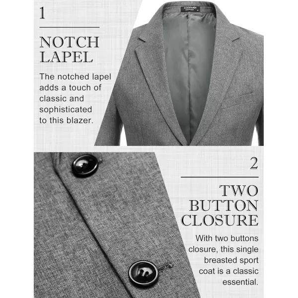 COOFANDY Men's Blazer Casual Slim Fit Sport Coats Two Button Lightweight Suit Jacket