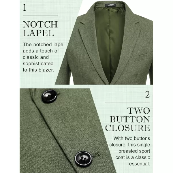 COOFANDY Men's Blazer Casual Slim Fit Sport Coats Two Button Lightweight Suit Jacket