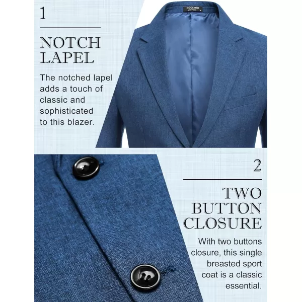 COOFANDY Men's Blazer Casual Slim Fit Sport Coats Two Button Lightweight Suit Jacket