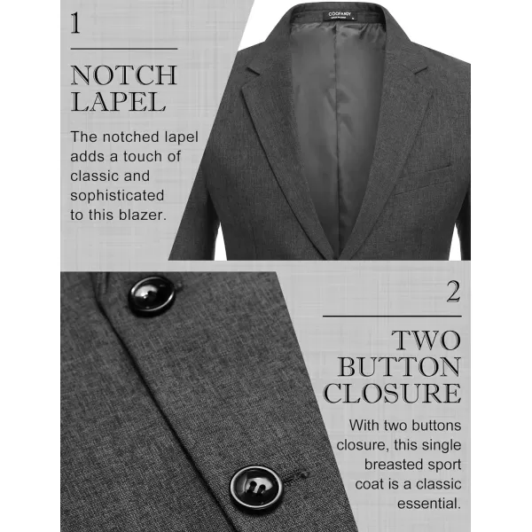 COOFANDY Men's Blazer Casual Slim Fit Sport Coats Two Button Lightweight Suit Jacket