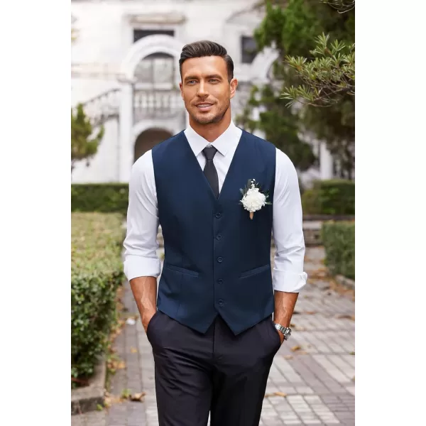 COOFANDY Men's Business Suit Vest Casual Dress Vest Slim Fit Waistcoat Vest