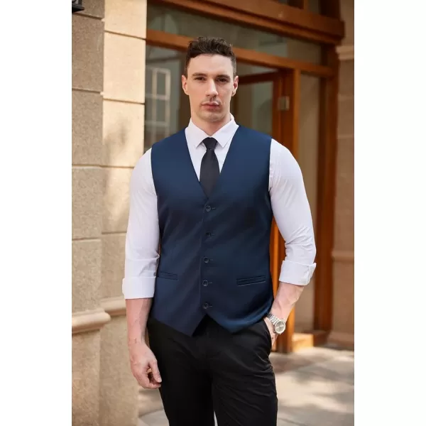 COOFANDY Men's Business Suit Vest Casual Dress Vest Slim Fit Waistcoat Vest
