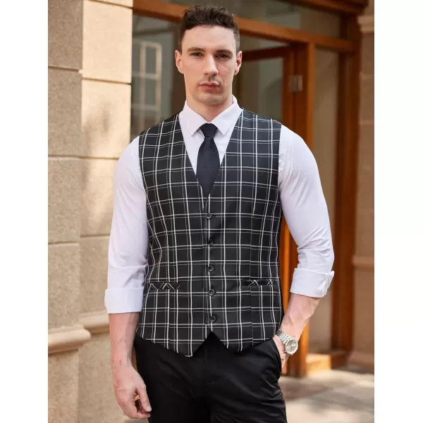 COOFANDY Men's Business Suit Vest Casual Dress Vest Slim Fit Waistcoat Vest