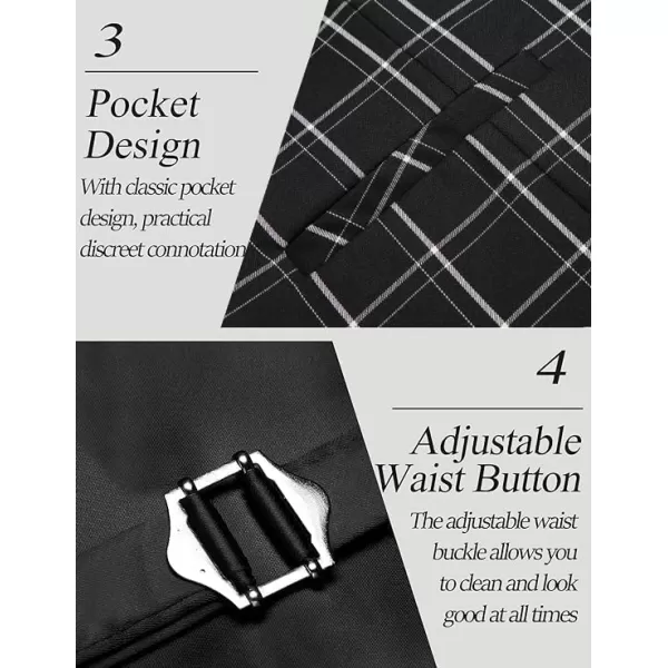 COOFANDY Men's Business Suit Vest Casual Dress Vest Slim Fit Waistcoat Vest