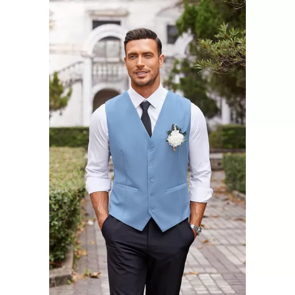 COOFANDY Men's Business Suit Vest Casual Dress Vest Slim Fit Waistcoat Vest