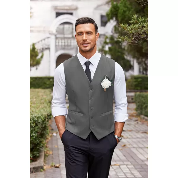 COOFANDY Men's Business Suit Vest Casual Dress Vest Slim Fit Waistcoat Vest