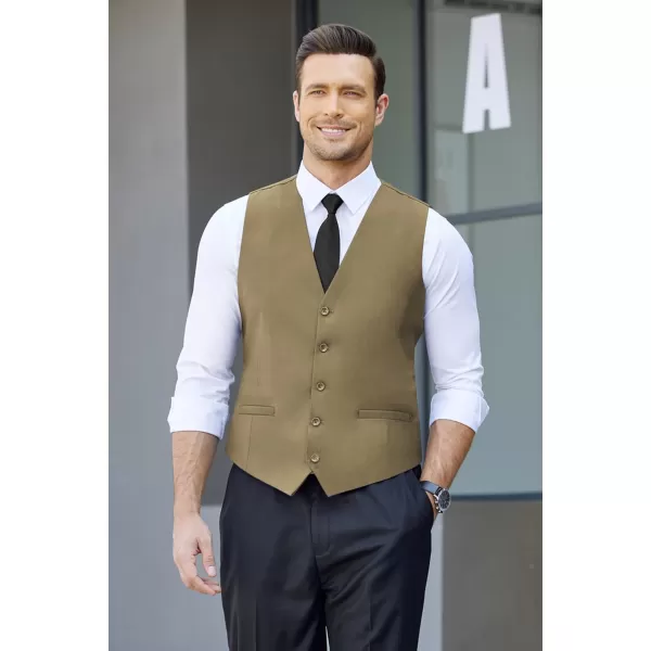 COOFANDY Men's Business Suit Vest Casual Dress Vest Slim Fit Waistcoat Vest