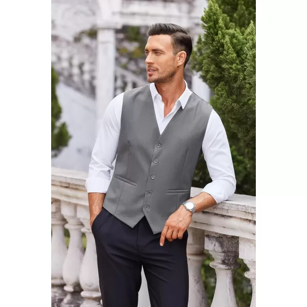 COOFANDY Men's Business Suit Vest Casual Dress Vest Slim Fit Waistcoat Vest