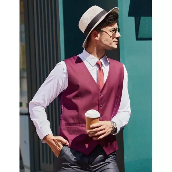 COOFANDY Men's Business Suit Vest Casual Dress Vest Slim Fit Waistcoat Vest