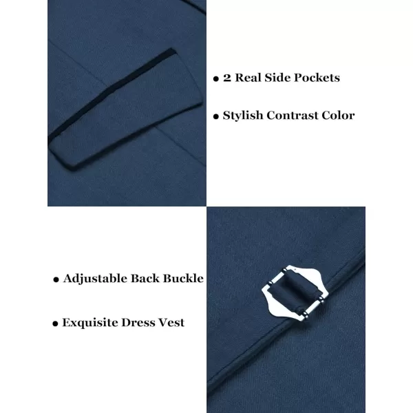 COOFANDY Men's Business Suit Vest Slim Fit Dress Vest Wedding Waistcoat