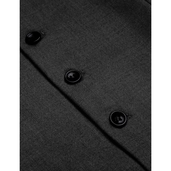 COOFANDY Men's Business Suit Vest Slim Fit Dress Vest Wedding Waistcoat