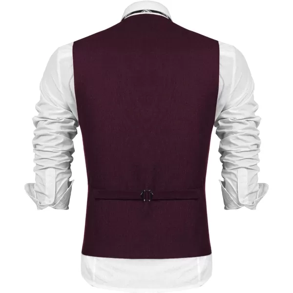 COOFANDY Men's Business Suit Vest Slim Fit Dress Vest Wedding Waistcoat