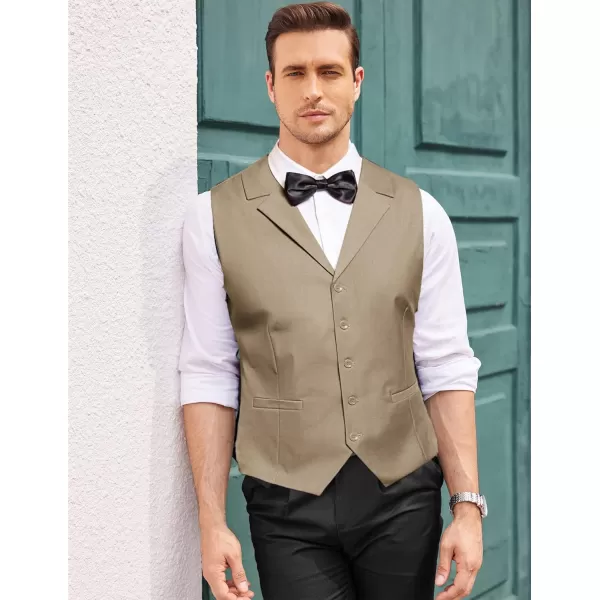 COOFANDY Men's Business Suit Vest Slim Fit Dress Waistcoat for Wedding Party Dinner