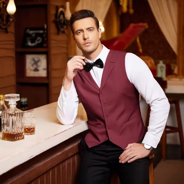 COOFANDY Men's Business Suit Vest Slim Fit Dress Waistcoat for Wedding Party Dinner