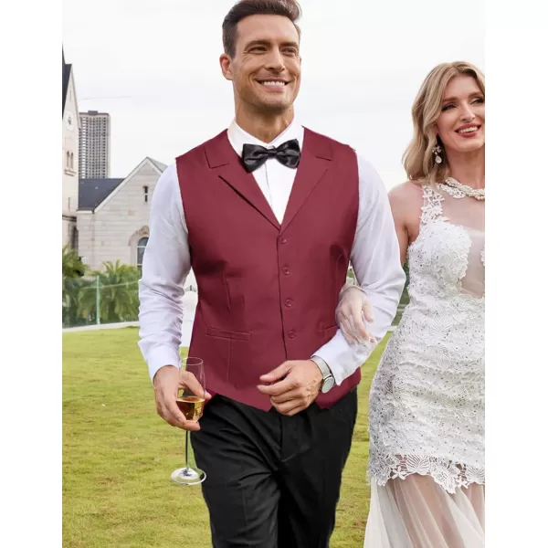 COOFANDY Men's Business Suit Vest Slim Fit Dress Waistcoat for Wedding Party Dinner