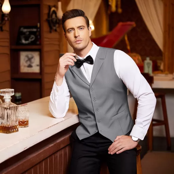COOFANDY Men's Business Suit Vest Slim Fit Dress Waistcoat for Wedding Party Dinner
