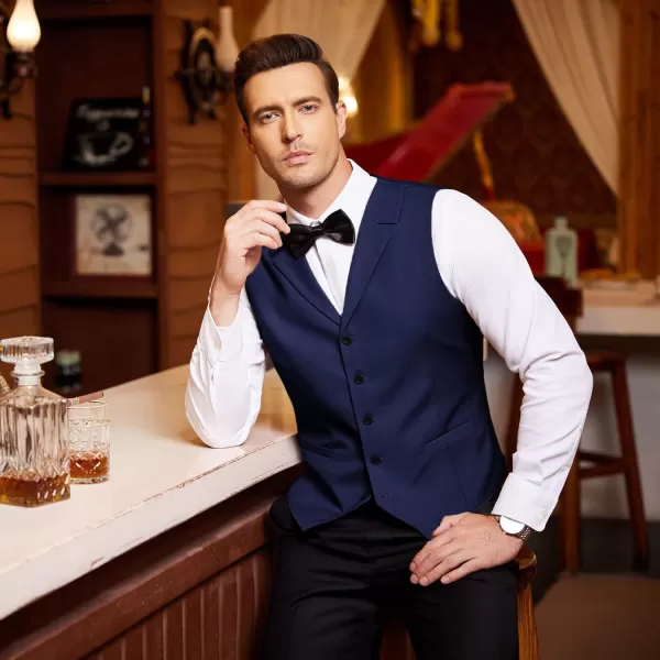 COOFANDY Men's Business Suit Vest Slim Fit Dress Waistcoat for Wedding Party Dinner