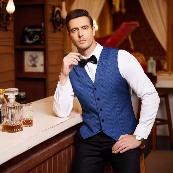 COOFANDY Men's Business Suit Vest Slim Fit Dress Waistcoat for Wedding Party Dinner