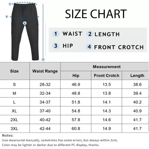 COOFANDY Mens Cargo Pants Relaxed Fit Casual Linen Pants Drawstring Sweatpants with 6 Pockets