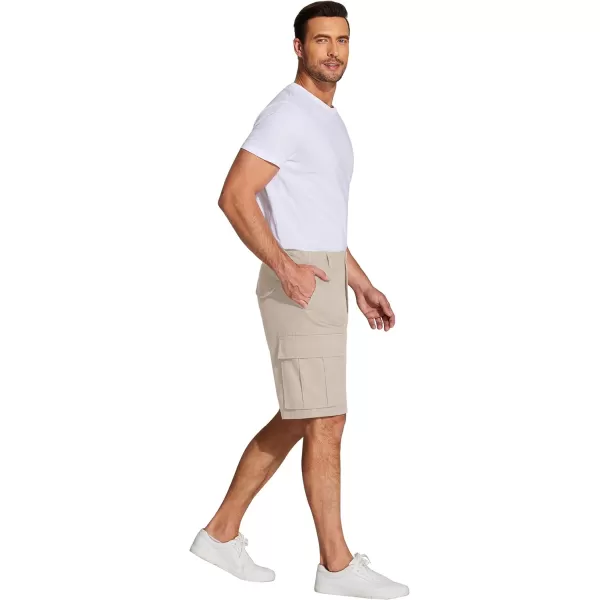 COOFANDY Men's Cargo Shorts Relaxed Fit Casual Shorts Cotton Stretch Outdoor Work Shorts with Multi Pockets