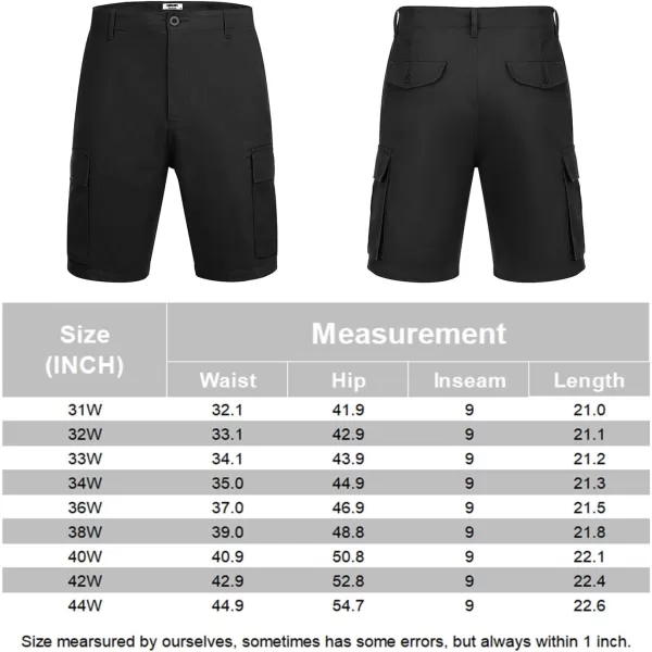 COOFANDY Men's Cargo Shorts Relaxed Fit Casual Shorts Cotton Stretch Outdoor Work Shorts with Multi Pockets