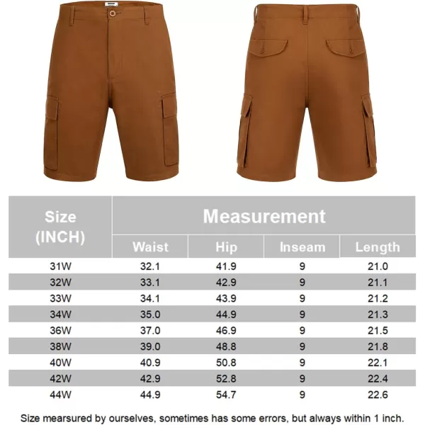 COOFANDY Men's Cargo Shorts Relaxed Fit Casual Shorts Cotton Stretch Outdoor Work Shorts with Multi Pockets