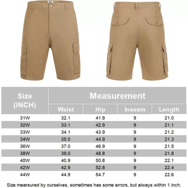 COOFANDY Men's Cargo Shorts Relaxed Fit Casual Shorts Cotton Stretch Outdoor Work Shorts with Multi Pockets