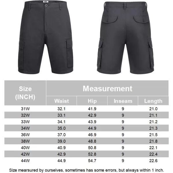 COOFANDY Men's Cargo Shorts Relaxed Fit Casual Shorts Cotton Stretch Outdoor Work Shorts with Multi Pockets
